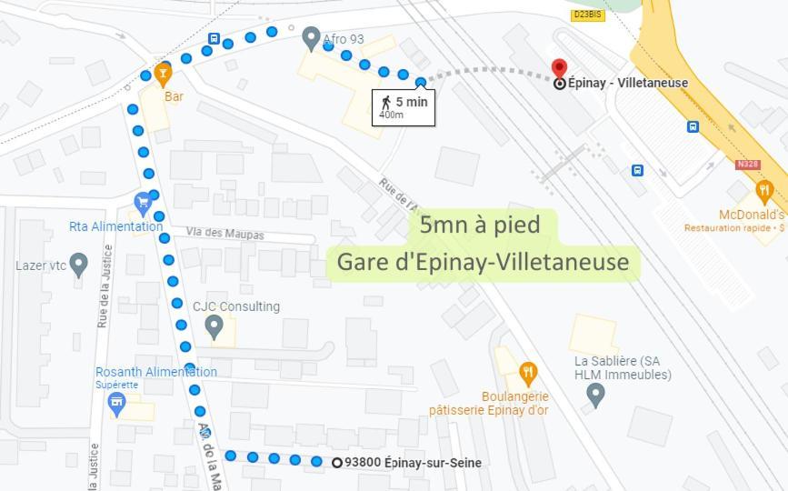 Parking Prive Gratuit - 15Mn Paris - Gare A Pied En 5Mn - Tout Equipee - Terrasse - Jardin - Stade De France - Casino D'Enghien - Hippodrome, Universite Épinay-sur-Seine Zewnętrze zdjęcie